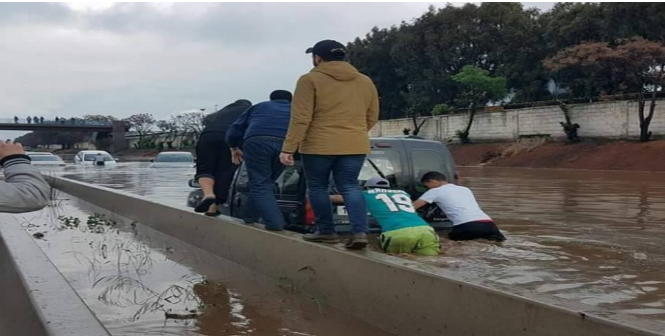 أمطار الخير بصور الدار البيضاء والمحمدية وسلا وغيرها.. مدن تتنفس تحت الماء