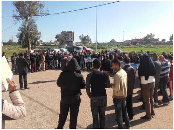 جمعيات المجتمع المدني تنظم وقفة احتجاجية أمام مقر جماعة سيدي علي بن حمدوش