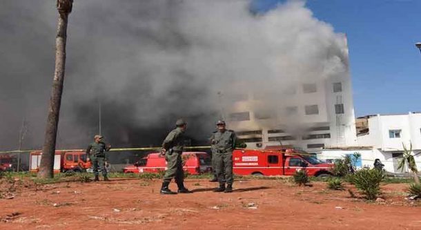 حريق مهول بالقرب من سجن عكاشة بالبيضاء يتسبب في استنفار أمني