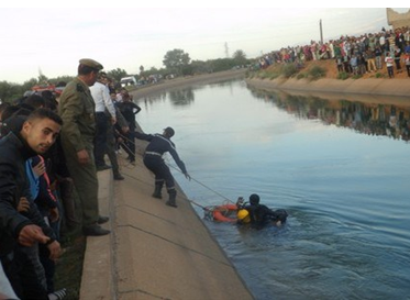 مصرع طفل غرق في قناة للري بالفقيه بن صالح‎