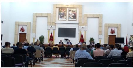 #صفرو : عمر التويمي بنجلون يشرف على حفل تنصيب بقاعة العمالة الكبرى  .