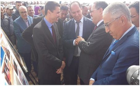 عامل اقليم سطات يشرف على تدشين ثانوية امريزيك رفقة مدير اكاديمية البيضاء سطات و المدير الاقليمي للتعليم بسطات