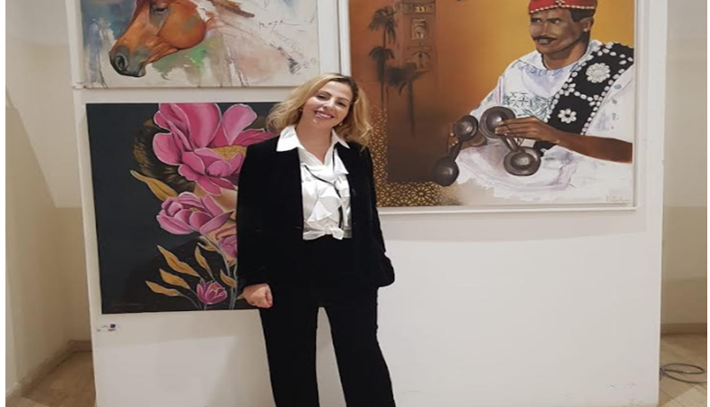 الفنانة كاميليا الزرقاني تشارك في معرض inspiration بالدار البيضاء :