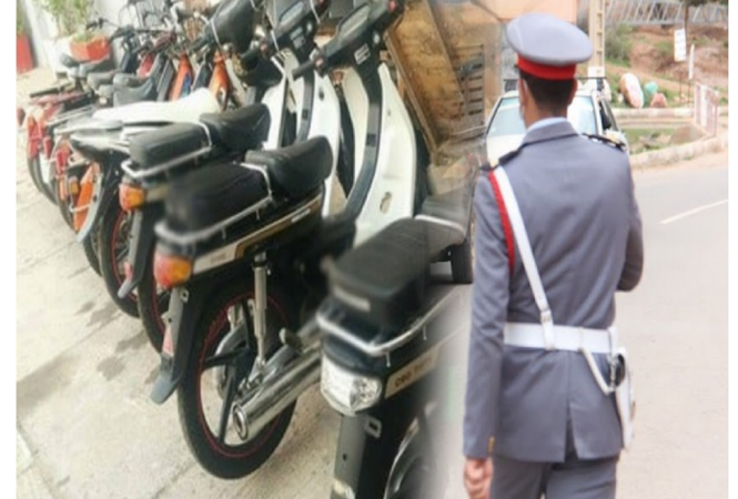 برشيد الدرك الملكي  يشن حملة واسعة ضد أصحاب الدراجات النارية المعدلة